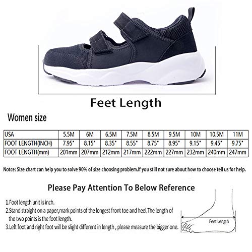 Womens-Comfortable-Working-Nurse-Shoes-Non-Slip-Adjustable-Breathable-Walking-Buffer-Fitness-Casual-Nursing-Orthotic-Lightweight-Shoes-Arthritis-Diabetes-Heel-Pain-Foot-Pain-Plantar-Fasciitis