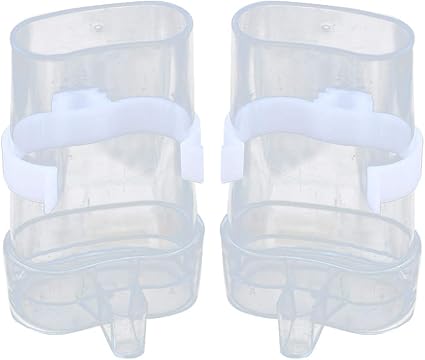 Amazon Com Ozzptuu Acrylic Bird Waterer Bird Feeders No Spill