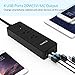 ORICO Surge Protector Power Strip, 2-Outlet Surge Protector Power Strip with 5Ft Power Cord 1700J with 4 USB Charger Ports - Charges Phones,Tablets, Home and Office - Black