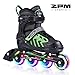 2pm Sports Brice Adjustable Inline Skates, Featuring Light Up LED Wheels, Fun Flashing Rollerblades for Boys Kids and Youth