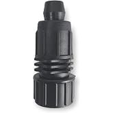 USA Made - 5 Pack Premium 1/2 Inch Drip Tape Irrigation Tubing 17mm Swivel Adapter Universal Perma-Loc Connector Barbed Locking Fitting - Fits All Brands Rainbird, Netafim, Etc. 17mm