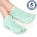 Premium Moisturizing Five Fingers Foot Gel Spa Socks | Soften Dry Feet & Hydrate Rough Skin | Biolivia Medical-Grade Gel Helps Repair Cracked Heels Corn Calluses Toenail | 5 Toes 1 Pair Women Men