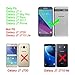 LeYi Glitter Clear Quicksand Liquid Protective Case with Tempered Glass Protector [2 Pack] for Samsung Galaxy J7 V,J7 Prime,J7 2017,J7 Perx,J7 Sky Pro, Halo TP - Rose Gold