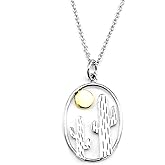KEVIN N ANNA Sterling Silver Cactus Pendant Necklace, 18"