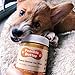 Poochie Butter Natural Dog Peanut Butter - Made in USA Healthy, Creamy Peanut Butter Spread for Lick Mats & Food Toppers - Dry-Roasted Peanuts Non-GMO No Sugar Added Dog Treats - 12 Oz (Pack of 2)