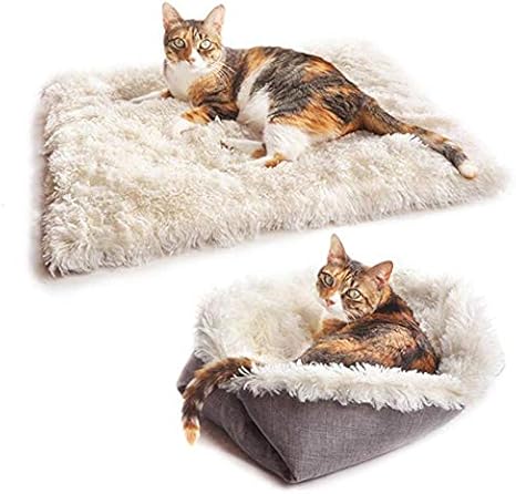 New Wish Niche Chat Panier Chat Niche Pour Chien Chat Avec Coussin Amovible Panier Pour Chat Niche à Chat Nid De Chat 2 En 1 Tente Lit Chat Maison