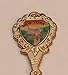 New York State Souvenir Gold Plated Collectible Twist Spoon 5