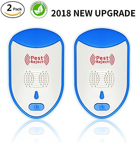 AUSXINX 2018 NEW Ultrasonic Pest Repeller, Electronic Mouse Repellent, Mosquito Repellent, Plug in Bug Repellent for Home Use-Repel Mouse,Spiders,Mosquitoes,Bed Bugs,Roaches,Fleas,Ants.(2 pack)