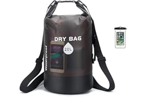 VeDerSell Dry Bag Waterproof Backpack for Paddle Board Accessories10L/20L Roll Top Lightweight Dry Storage Bag with Phone Cas