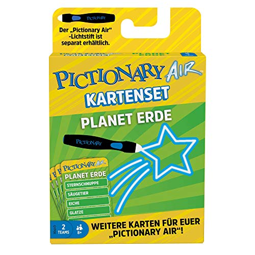 Mattel Games GYP08 - Pictionary Air Erweiterungskartenset Planet Erde, Zeichenspiel für die ganze Familie, ab 8 Jahren