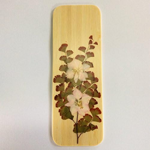 Planet B612 Handmade Unique Bookmark (Natural Bamboo Bookmark with Dried Flower Specimen, a Perfect Gift for Any Reader and Office Workers)03