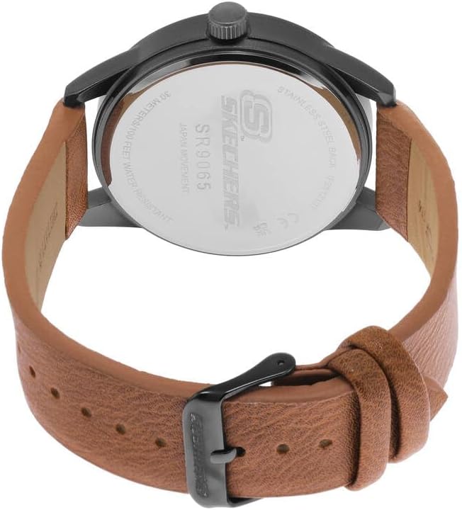 Hommes Analogique Quartz Montre avec Bracelet en Polyuréthane SR9065