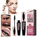SUNNYM 4D Makeup Eyelash Mascara Eye Lashes Makeup Silk Fiber Lash Mascara Black Thick Lengthening Eye Lashes (1PCS)