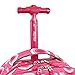 J World New York Sundance Rolling Backpack Girl Boy Roller Bookbag, Pink Target, 20 Inch