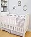 American Baby Company 100% Cotton Tailored Crib Skirt with Pleat, Pink, for Girls