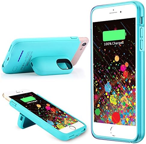 Battery Case iPhone 7 Backup Portable Charging Case iPhone 6s External Magnetice Rechargeable iPhone 6 Charger Case Extended Protective Juice Pack Case for iPhone 6/6s/7 4.7inch 3000mAh BOWEI(Blue)
