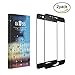 [2 Pack] Huawei P10 Plus Screen Protector,Tempered Glass Protector [ Full Coverage ] Colored Edge,3D Full Curved Edge,No Bubble (Black)