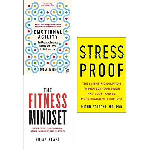 Emotional agility, fitness mindset and stress proof [hardcover] 3 books collection set