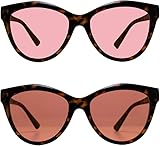 BRADDELL FL-41 Rose & Outdoor FL-60 Brown Cat Eye