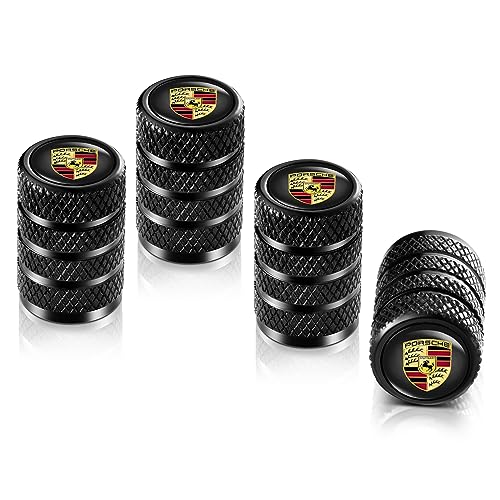 thumbnail image 2 of 4-Pack Carbon Fiber Tire Valve Stem Caps – Universal Fit For Porsche All Models, Durable 2 of 5