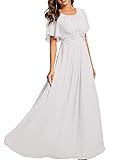 Ever-Pretty Women's Classic Round Neck Pleated