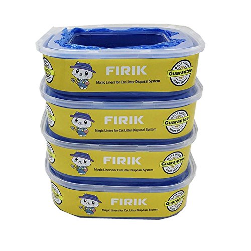 Refill Cassette Litter Genie Refills Compatible With Litter Genie Standard Refill Cartridge for Cat Litter Disposal System Pail - Large Capacity 21 Feet -  Pack of 4