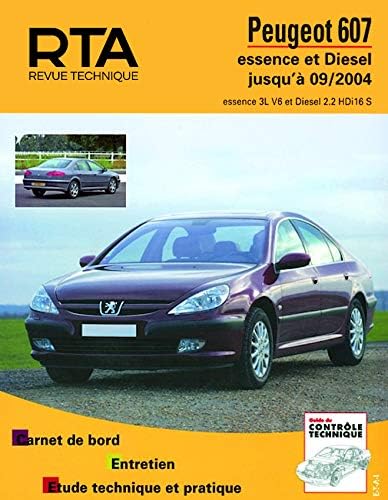 Peugeot 607 - essence et diesel jusqu'à 09-2004