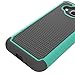 Galaxy J3 2016 Case,Galaxy J3V Case,Galaxy J3 6 Case,Galaxy Amp/Express Prime Case,Galaxy Sky/Sol Case,Asmart Shockproof Dual Layer Protective Cover Phone Case for Samsung Galaxy J3 V 2016 (Turquoise)