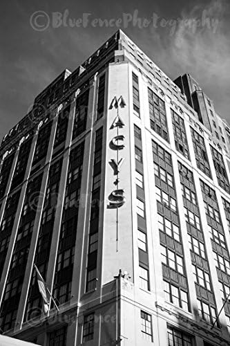 Macys Art Print, Home, Wall Decor, New York City, Black and White. Sizes Available from 5x7 to 20x30.
