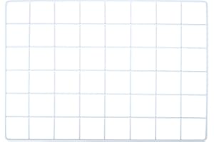 YOKIVE Iron Wire Grid Panel, Decorative Panels Board | Photo Pictures Display Holders Hanging Frame for Home Office (White, 16"x12")