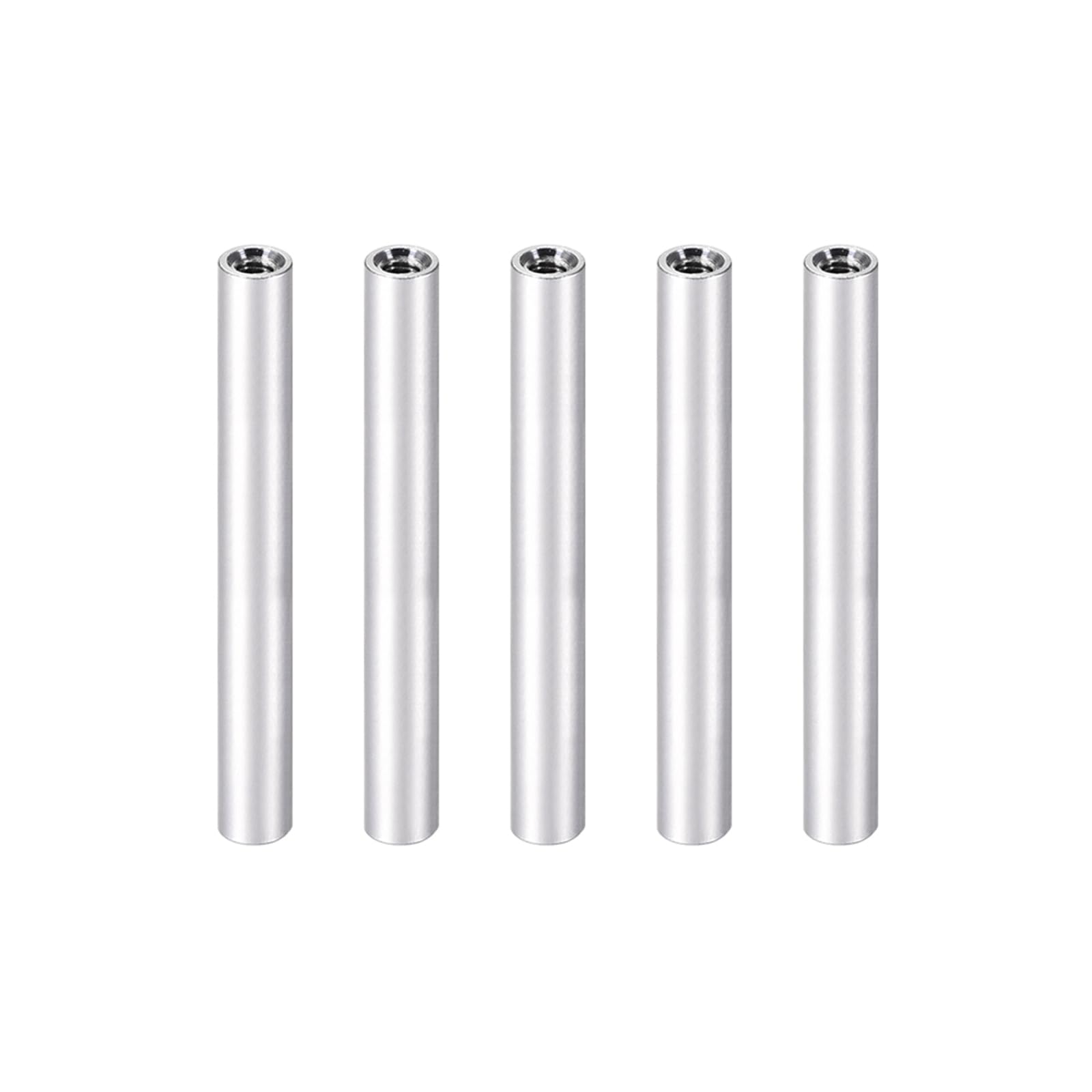 YOKIVE 5 Pcs Standoff Spacer, Aluminum Round Straight Spacer | Prevent Joint Deformation, Great for Robot, Drone (Silver, M3, 70mm) — image 1