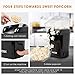 Aicok Hot Air Popcorn Popper, 1200W Fast Popcorn Maker with Butter Warming/Measuring Cup, Removable Lid, Easy To Cleanup, Black