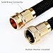 Crenova 50ft Extendable Hose Garden Hose with Double Latex Core, Solid Brass Connector and Extra Strength Textile for Garden Watering and Car Washing