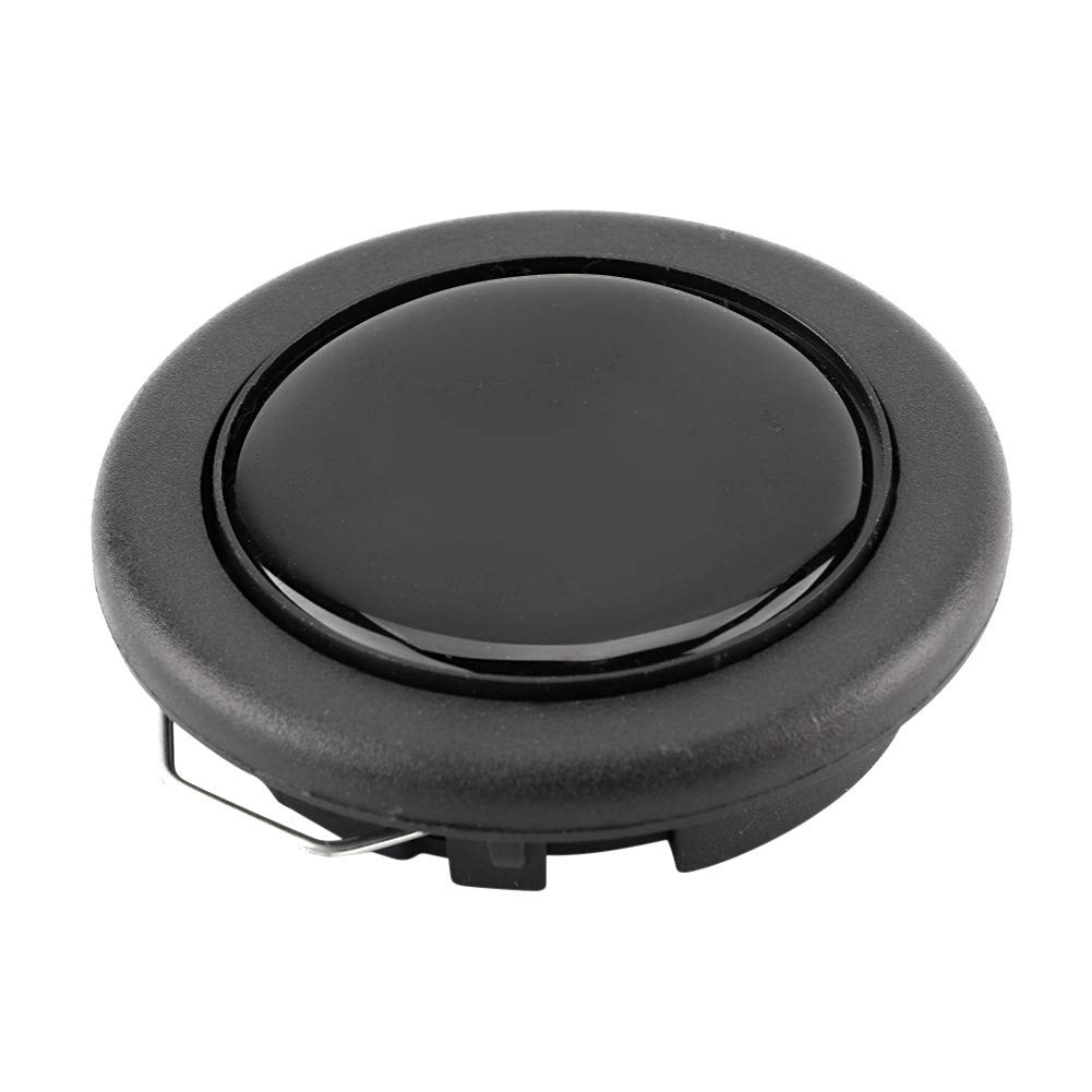 Steering Wheel Horn Button, Universal Modified Car Steering Wheel Center Horn Button Push Button Black for Most of Car