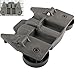 Wadoy W10195417 1872128 Dishwasher Lower Rack Wheels for Whirpool Jenn-Air Ken-more Kitchen-Aid Dishrack Roller WPW10195417 Replacement for AP6016764 PS11750057 Bracket Assembly