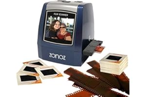 ZONOZ FS-3 22MP All-in-1 Film & Slide Converter Scanner, Speed-Load Adapters for 35mm, 126, 110 Negative & Slides, Super 8 Films - Worldwide Voltage 110V/240V AC Adapter