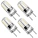Kakanuo G8 LED Bulb Dimmable 2 Watt Warm White 3000K G8 Bi-Pin Base 40X3014SMD AC 110-130V for Under Counter Kitchen Lighting (Pack of 4)