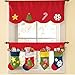 Sandistore Door Window Drape Panel Christmas Curtain Decorative Home