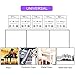 BUZIFU Piano Keyboard Stickers for 37/49/54/61/88 Keys, Transparent Piano Key Stickers Removable Keyboard Note Stickers Colorful Electronic Piano Keyboard Music Notes for Kids Beginners