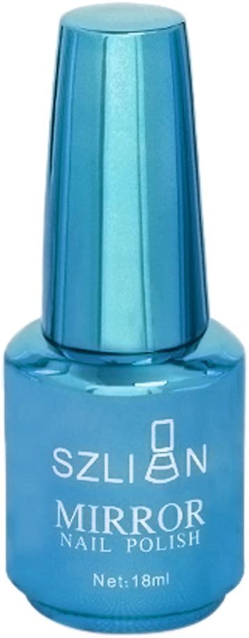 12 Colors Metallic Nail Polish Magic Mirror Effect Chrome Nail Art Polish Varnish 18ml (J)