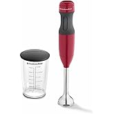 KitchenAid KHB1231 2-Speed Hand Blender, Empire Red - KHB1231ER (Renewed)
