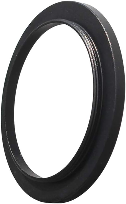 certylu M48 to M42 Coupling Adapter Ring for Stereo Microscope Eyepiece Filter Accessories Black Aluminum Alloy