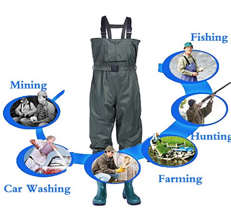 image for no!no! Chest Waders,Fishing Waders for Men and Women Waterproof Nylon/