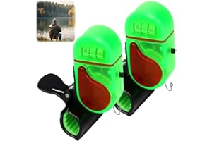 APRYEW Fishing Bite Alarm with LED Light, 2025 New Fish Bite Alarm Sound Bite Alert Bell with LED Lights, Sensitive Electronic Fishing Alarms Indicator for All Fishing Poles