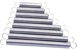 Wire Dia 0.3mm/0.4mm Hook Stainless Spring Expansion Extension Tension Springs (20,0.4x4x45mm)