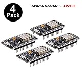 ESP8266 NodeMcu ESP8266 Module (4pcs),ESP-12E NodeMcu LUA CP2102 Internet WiFi Development Board Works with Arduino IDE/Micropython