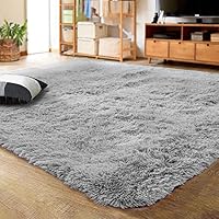 LOCHAS Ultra Soft Indoor Modern Area Rugs Fluffy Living Room Carpets for Children Bedroom Home Decor Nursery Rug