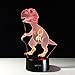 KIVVEE 3D Lamp Dinosaur Baby Shape Boys Best Bithday Gift Acrylic Table Night Light Furniture Decorative Colorful 7 Color Change Household Desk Accessories