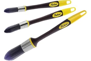 Richard 13400 5/8", 3/4" and 1" Elegance Trim Paint Brush, 3 Pack. Edge Painting Tool, Trim Painting Tool, Cutting-in Tool for Windows and Ceilings. No-Shed, bristles.
