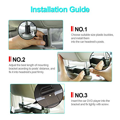 Car DVD Player 10.1 inch Ultra-Thin HD Vehicle Headrest DVD Player Monitor Backseat in Car Entertainment System for Kids with HDMI USB SD Remote (CL101DVD)